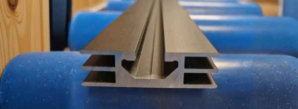 Cold extruded aluminium frame profile